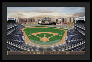 Yankee Stadium 1927 - Framed Print