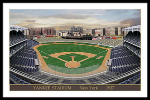 Yankee Stadium 1927 - Framed Print