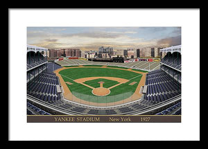 Yankee Stadium 1927 - Framed Print