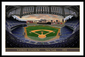 Yankee Stadium 1932 - Framed Print