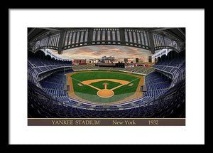 Yankee Stadium 1932 - Framed Print