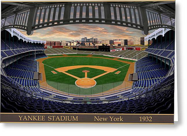 Yankee Stadium 1932 - Greeting Card