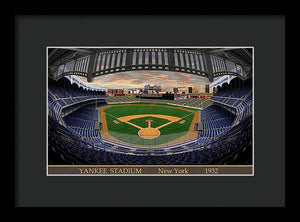 Yankee Stadium 1932 - Framed Print