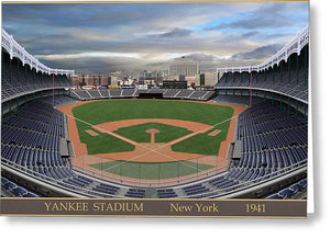 Yankee Stadium 1941 - Greeting Card