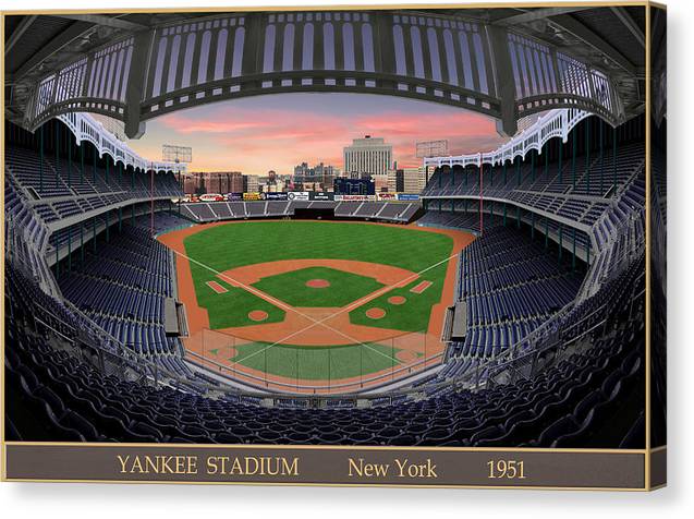 Yankee Stadium 1951 - Canvas Print