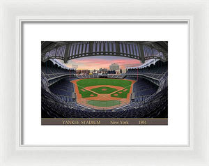 Yankee Stadium 1951 - Framed Print