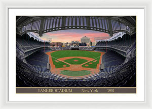 Yankee Stadium 1951 - Framed Print