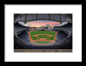 Yankee Stadium 1951 - Framed Print