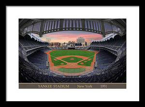 Yankee Stadium 1951 - Framed Print