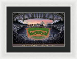 Yankee Stadium 1951 - Framed Print