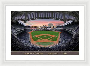 Yankee Stadium 1951 - Framed Print