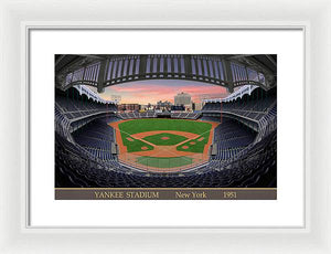 Yankee Stadium 1951 - Framed Print