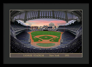 Yankee Stadium 1951 - Framed Print