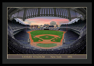 Yankee Stadium 1951 - Framed Print