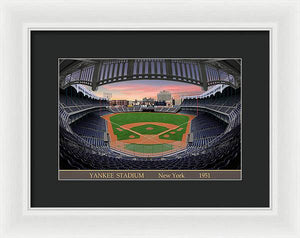 Yankee Stadium 1951 - Framed Print