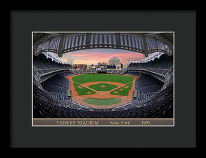 Yankee Stadium 1951 - Framed Print