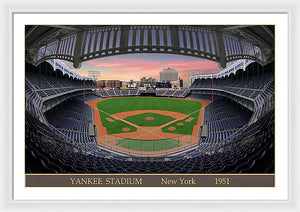 Yankee Stadium 1951 - Framed Print