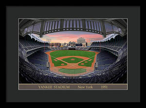 Yankee Stadium 1951 - Framed Print