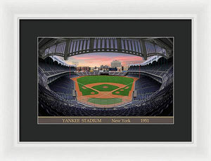 Yankee Stadium 1951 - Framed Print