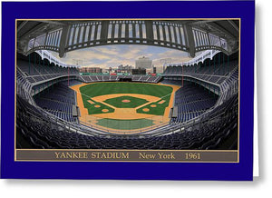 Yankee Stadium 1961 - Greeting Card