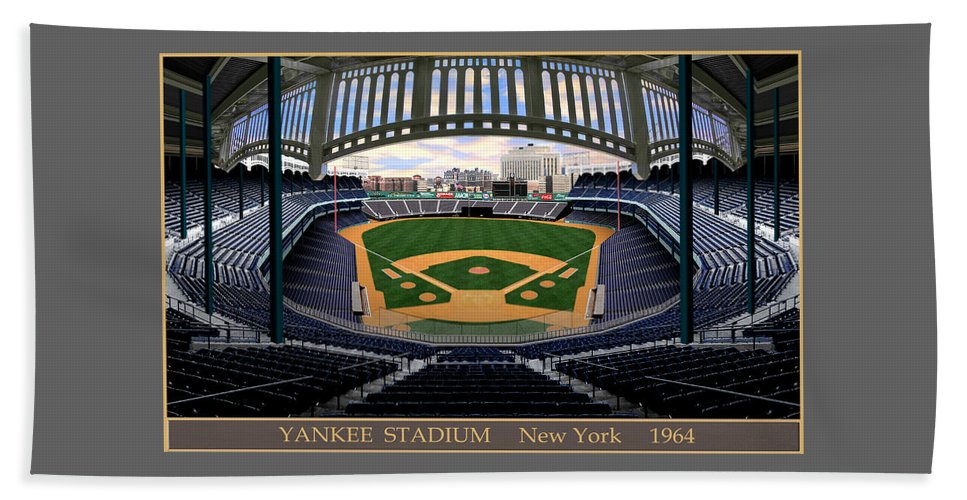 Yankee Stadium 1964 - Beach Towel