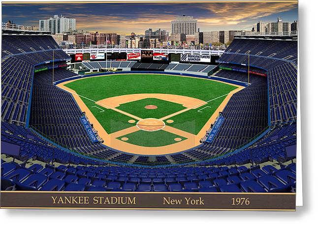 Yankee Stadium 1976 - Greeting Card