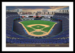 Yankee Stadium 1976 - Framed Print