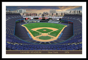 Yankee Stadium 1976 - Framed Print