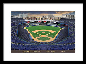 Yankee Stadium 1976 - Framed Print