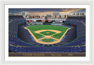 Yankee Stadium 1976 - Framed Print