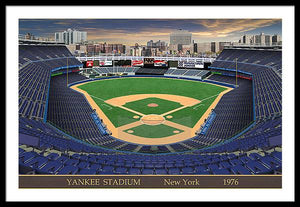 Yankee Stadium 1976 - Framed Print