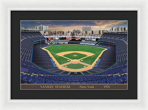 Yankee Stadium 1976 - Framed Print