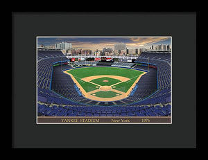 Yankee Stadium 1976 - Framed Print