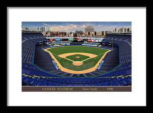 Yankee Stadium 1996 - Framed Print